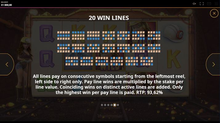Lucky Mine :: 20 Win Lines