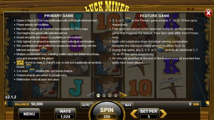 Lucky Miner :: Feature Rules