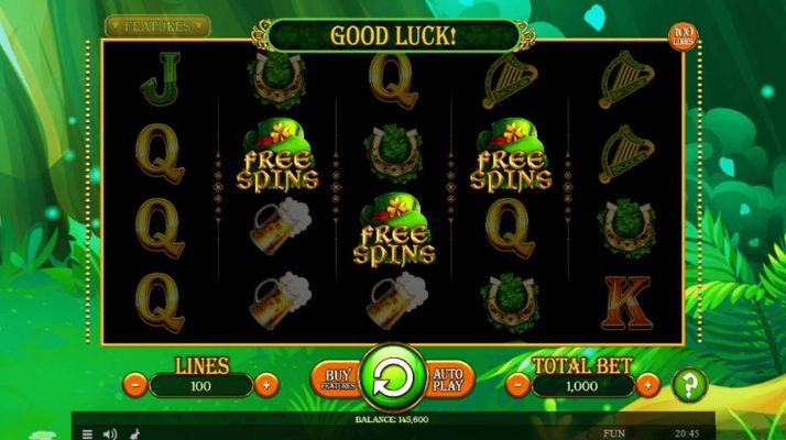 Scatter symbols triggers the free spins feature