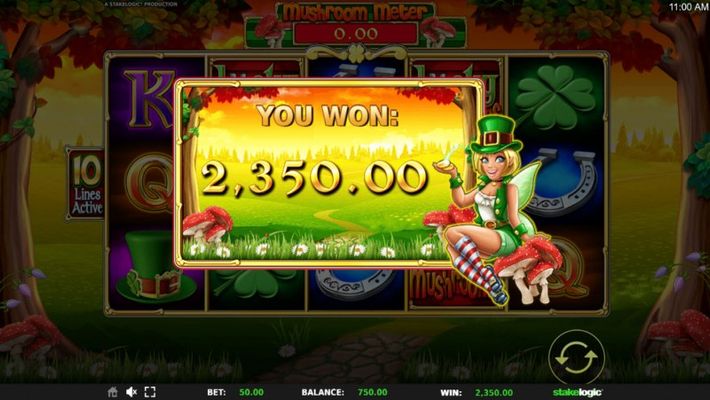 Total free spins payout