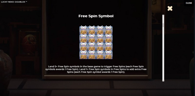 Lucky Neko Gigablox :: Free Spins Rules