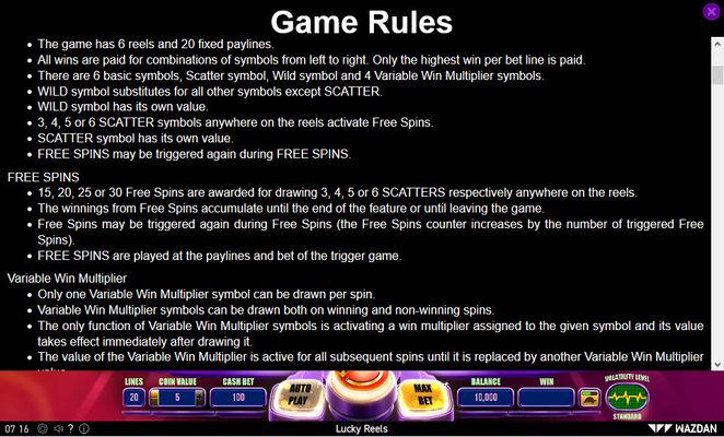 General Game Rules