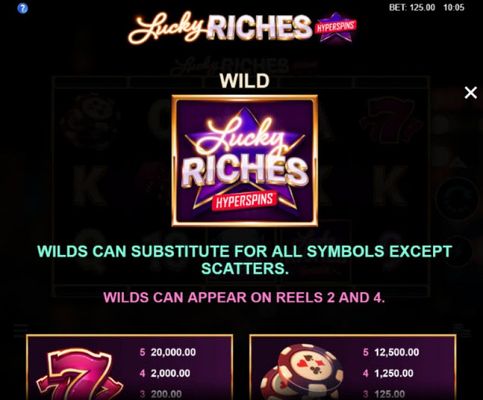 Lucky Riches Hyperspins :: Wild Symbols Rules