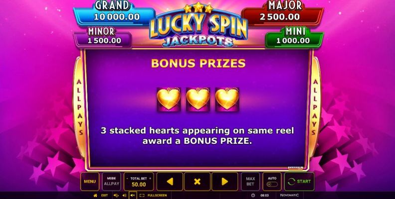 Lucky Spin Jackpots :: Bonus Prizes