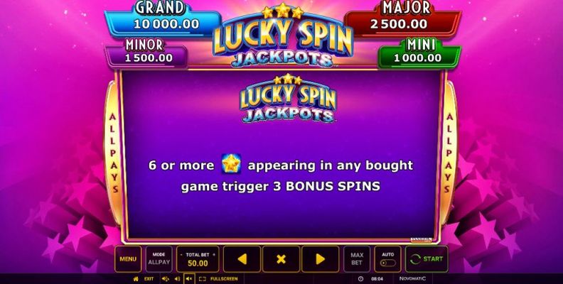 Lucky Spin Jackpots :: Jackpot Rules