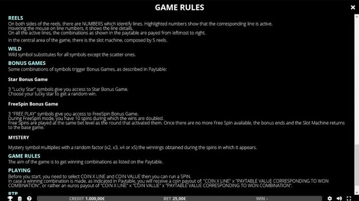 General Game Rules