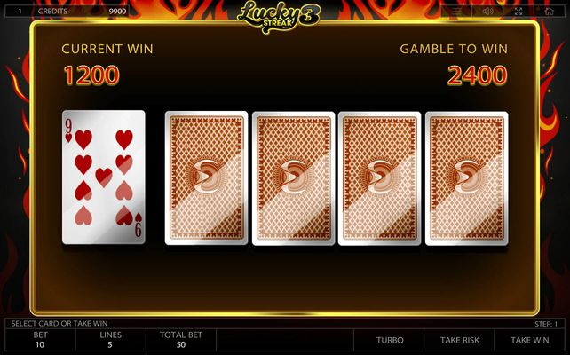 Lucky Streak 3 :: Beat the dealer gamble feature