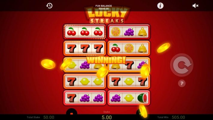 A trio of lucky red sevens leads to a big win