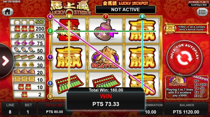 Lucky Strike :: Multiple winning paylines