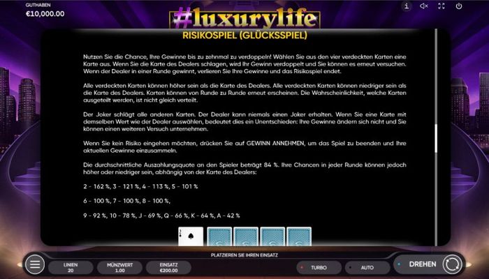 #luxurylife :: Gamble feature