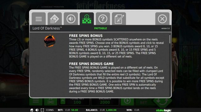Free Spins Bonus Rules