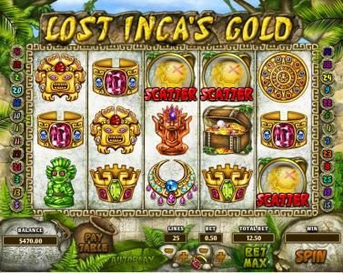 three scatter symbols triggers the free spins feature
