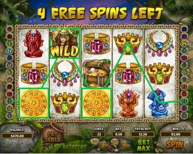 $92 jackpot triggered by three of a kind during the free spins feature