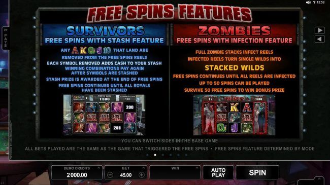 Free Spins Feature Game Rules.