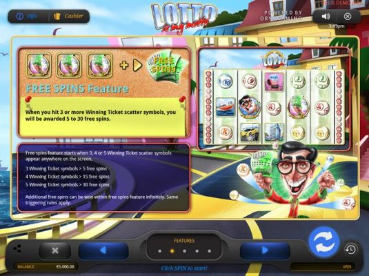 Free Spins Feature Rules