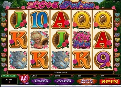 Main game board featuring five reels and 9 paylines with a $12,500 max payout