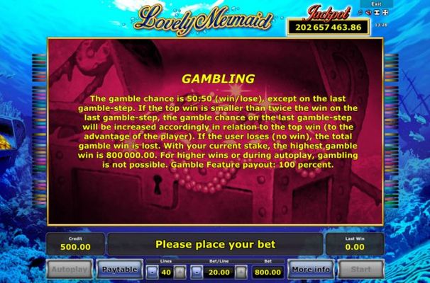 Gamble Feature Rules