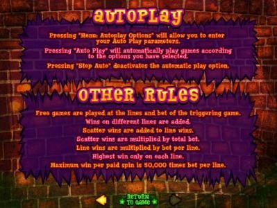 Auotplay and other rules.