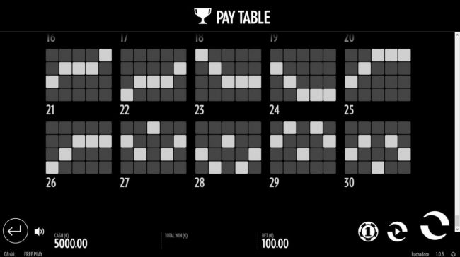 Payline Diagrams 21-30