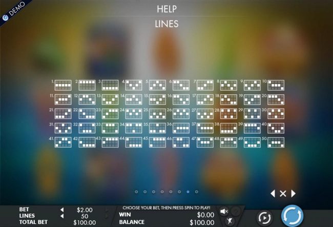 Payline Diagrams 1-50