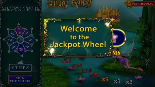 Jackpot Wheel bonus feature activated.
