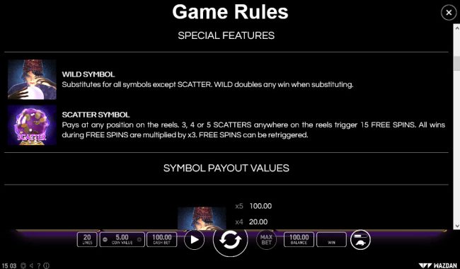 Wild and Scatter Symbol Rules