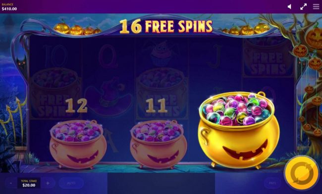Selection awards player with 16 free spins.