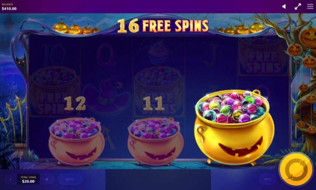 Selection awards player with 16 free spins.