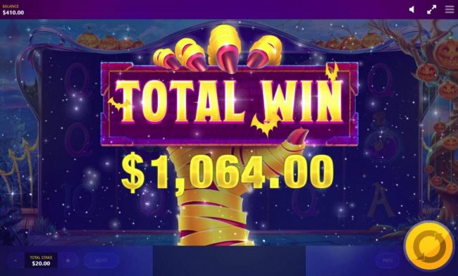 Free Spins pays out atotal of 1,064.00
