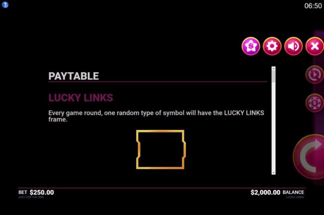 Lucky Links Frame Rules