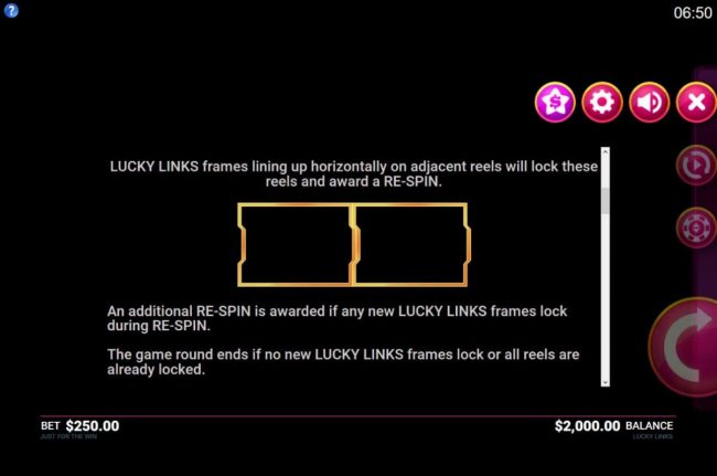 Lucky Links Respin Rules