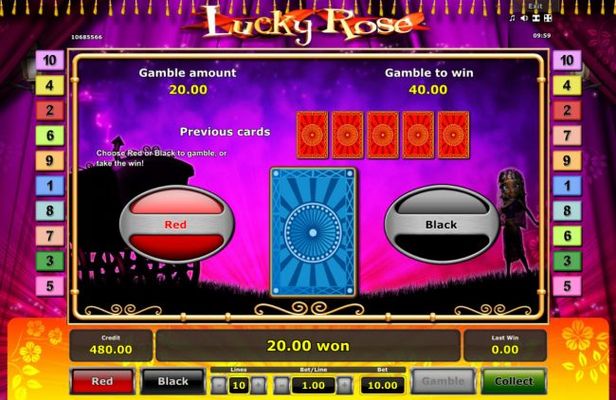 Card Gamble Feature Game Board