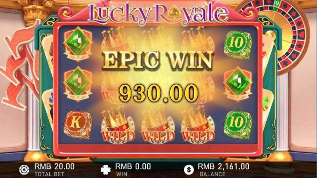 Multiple winning paylines triggers a 930 coin epic win!