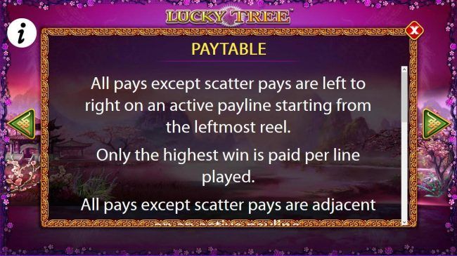 Paytable Rules