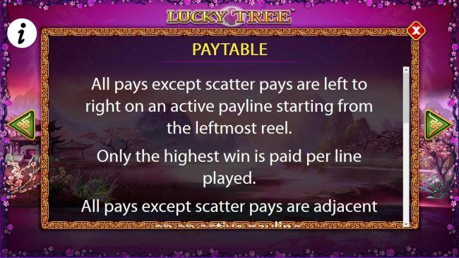 Paytable Rules