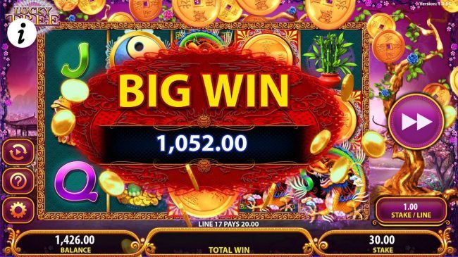 A 1,052.00 Big Win awarded.