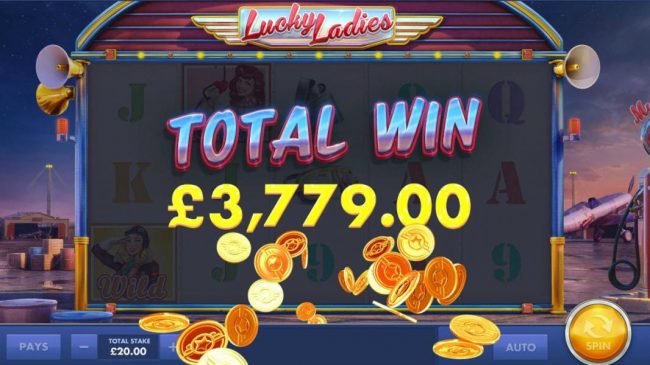 The Free Games feature pays out a total of 3,779.00 for a super win!