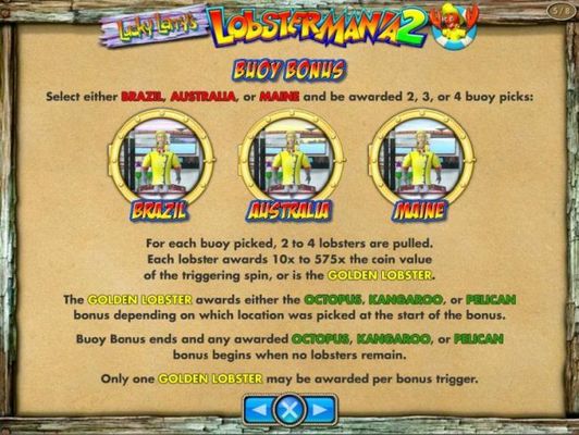 Bouy Bonus feature game rules