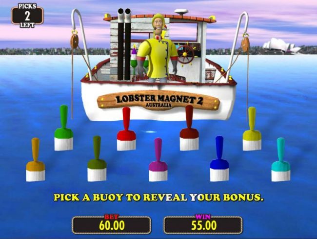 Pick a bouy to rveal your bonus award.