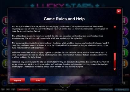 Game Rules and Help - Part 2