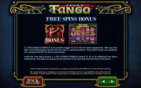 free spins bonus feature rules