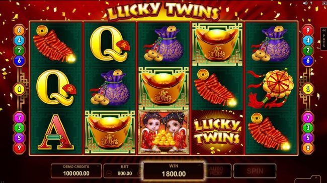 Three scatters symbols triggers an 1,800.00 big win.