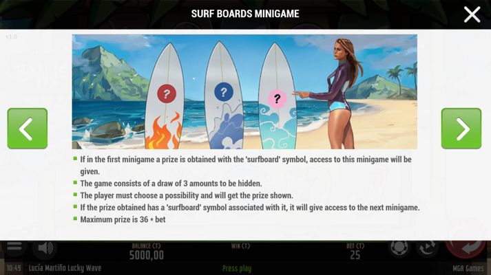 Surf Boards Mini Game