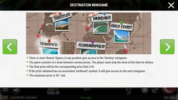 Destination Mini Game