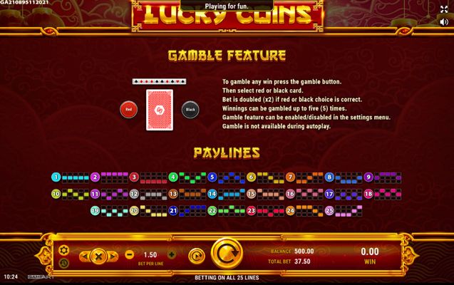 Red or Black Gamble Feature