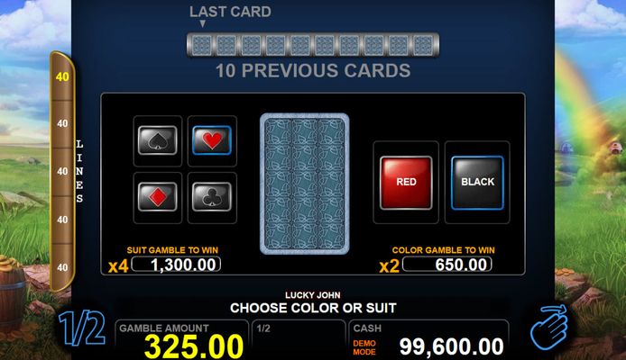 Gamble Feature Gameboard