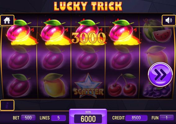 A four of a kind win