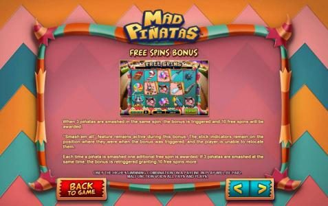 free spins feature game rules