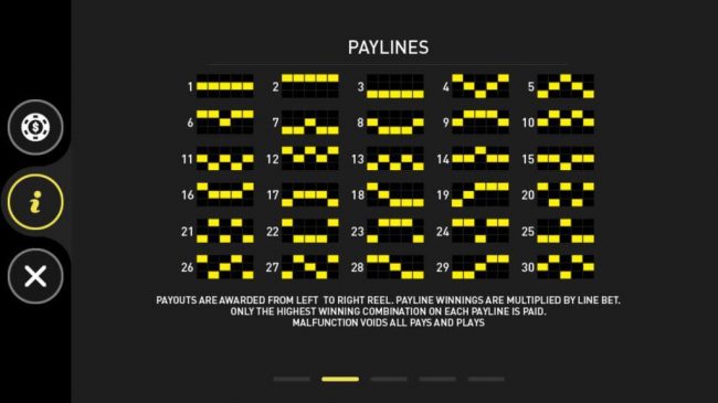 Paylines 1-30