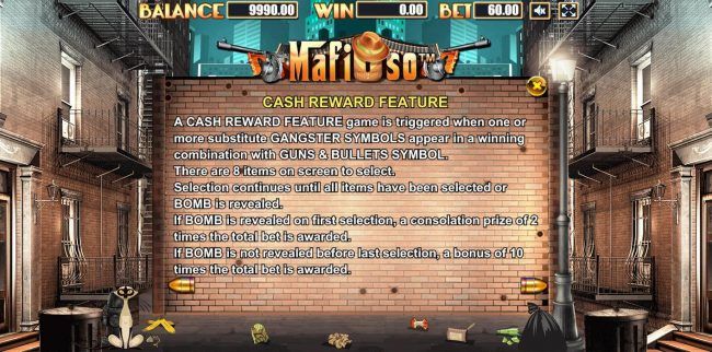 Cash Reward Feature Rules